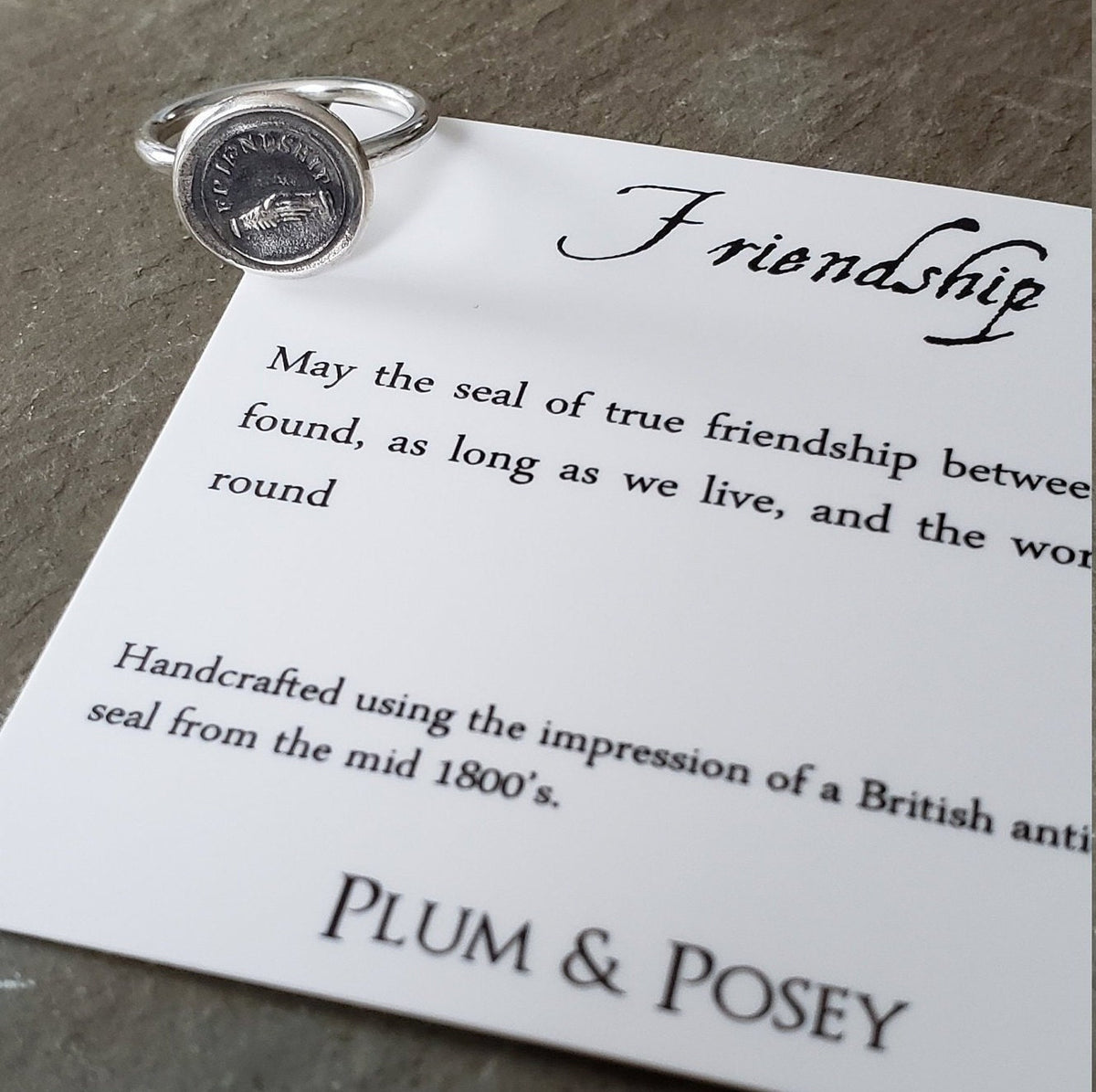 Friendship - Skinny Whimsy Ring