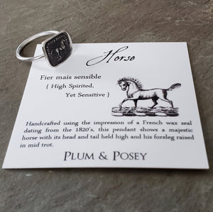 High Spirited Horse - Skinny Stacking Ring