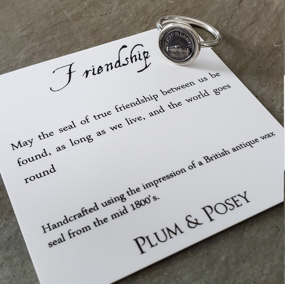 Friendship - Skinny Whimsy Ring