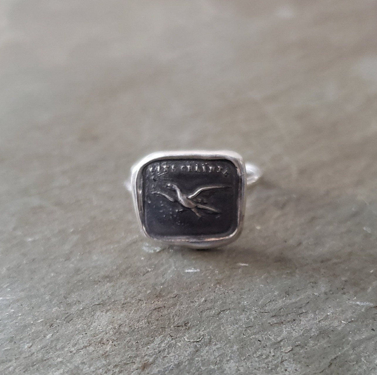 Eagle - Fearless - Skinny Stacking Ring