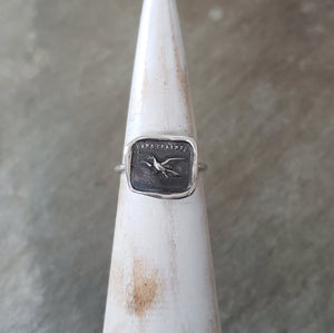 Eagle - Fearless - Skinny Stacking Ring