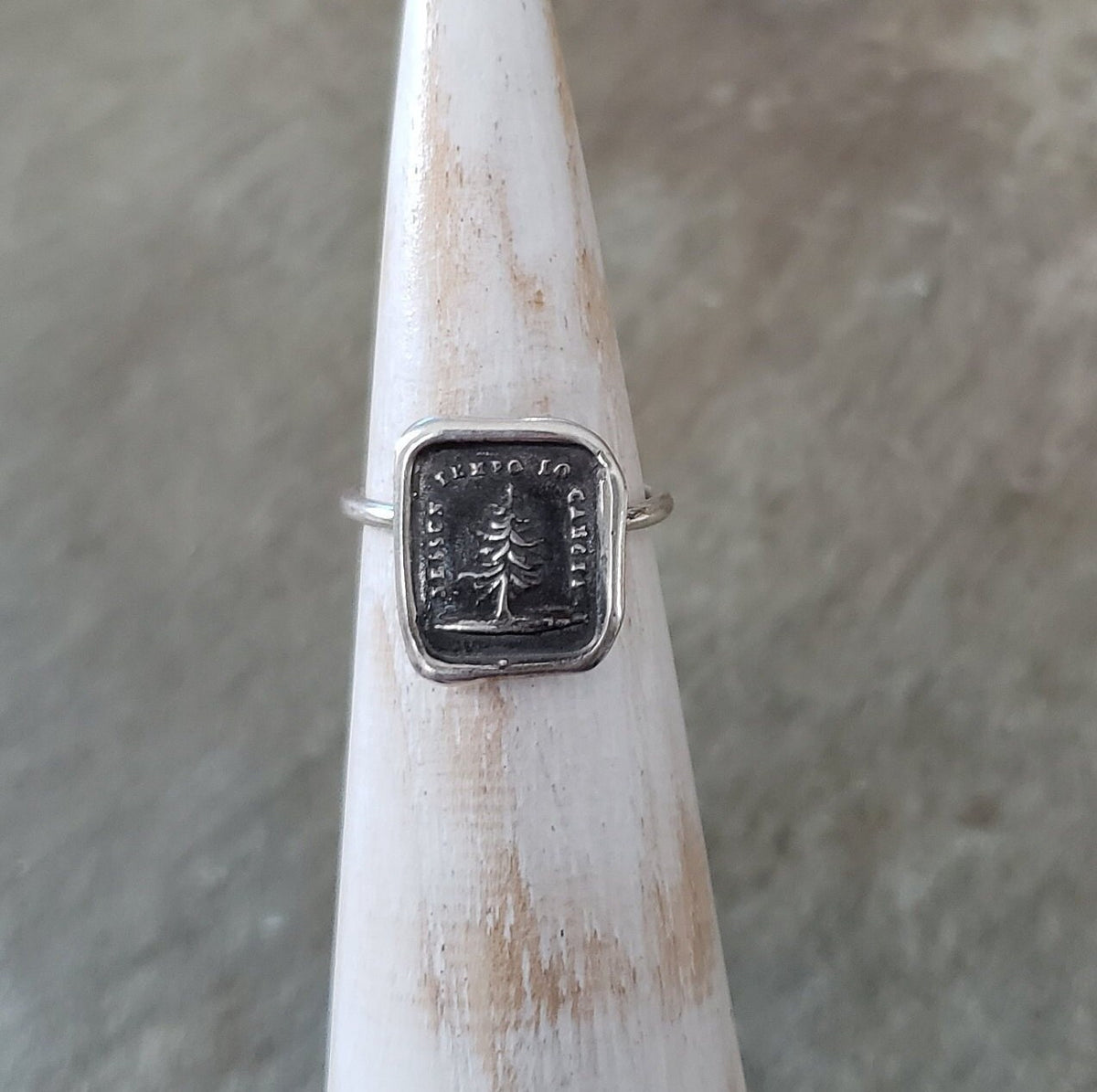 Leaning Tree - Skinny Stacking Ring