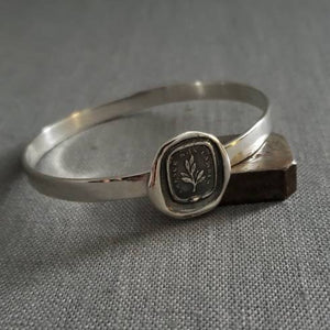 Grow Don't Change Bangle Bracelet - Wax Seal Bangle