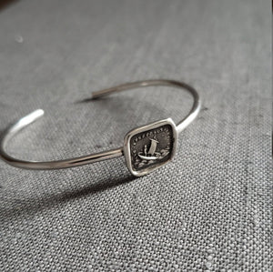 If I lose you I am lost - Wax Seal Cuff Bracelet