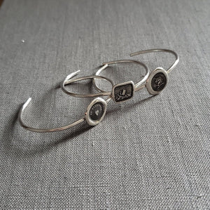If I lose you I am lost - Wax Seal Cuff Bracelet