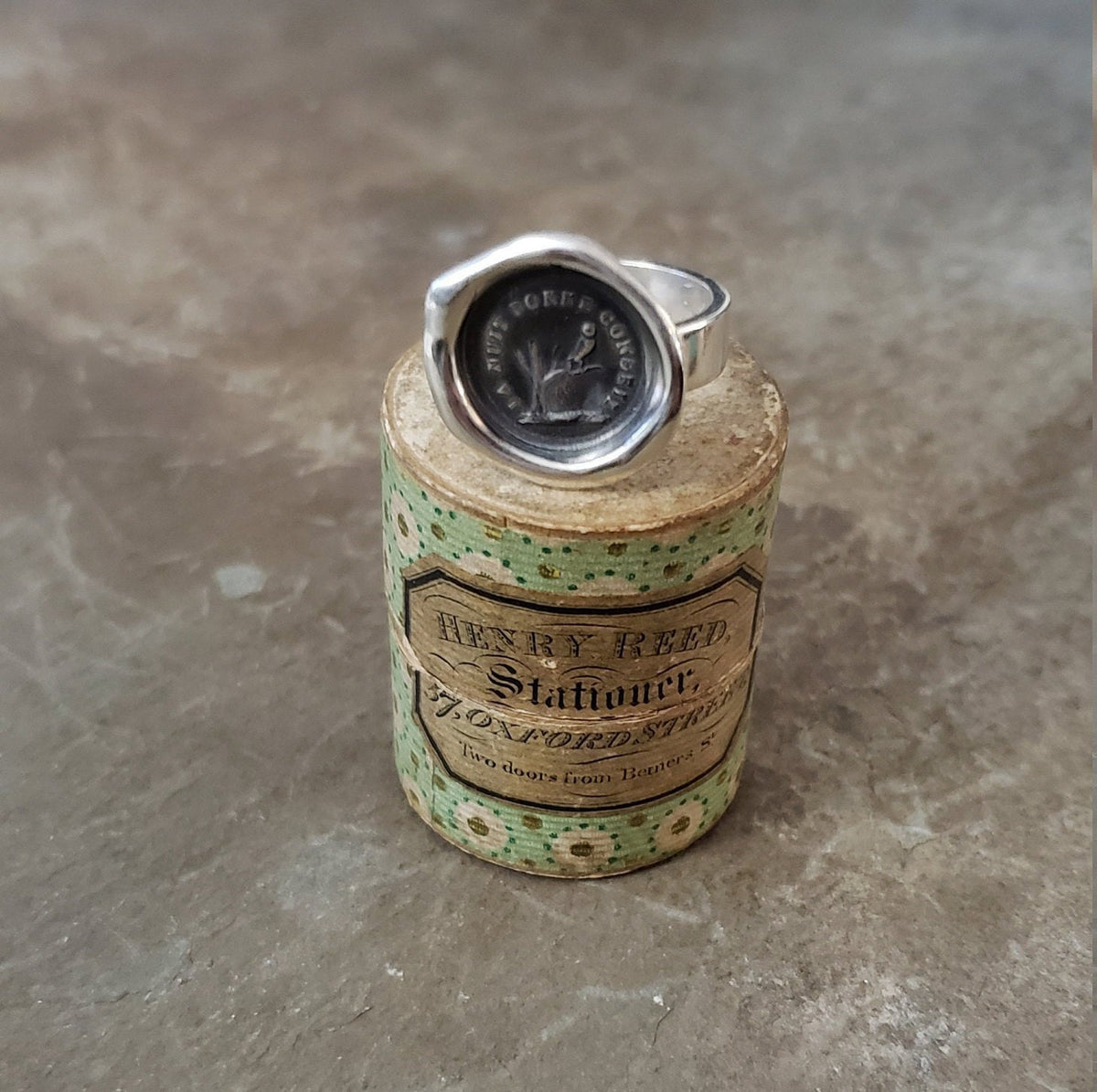 Owl Wax Seal Ring - The night is full of wisdom