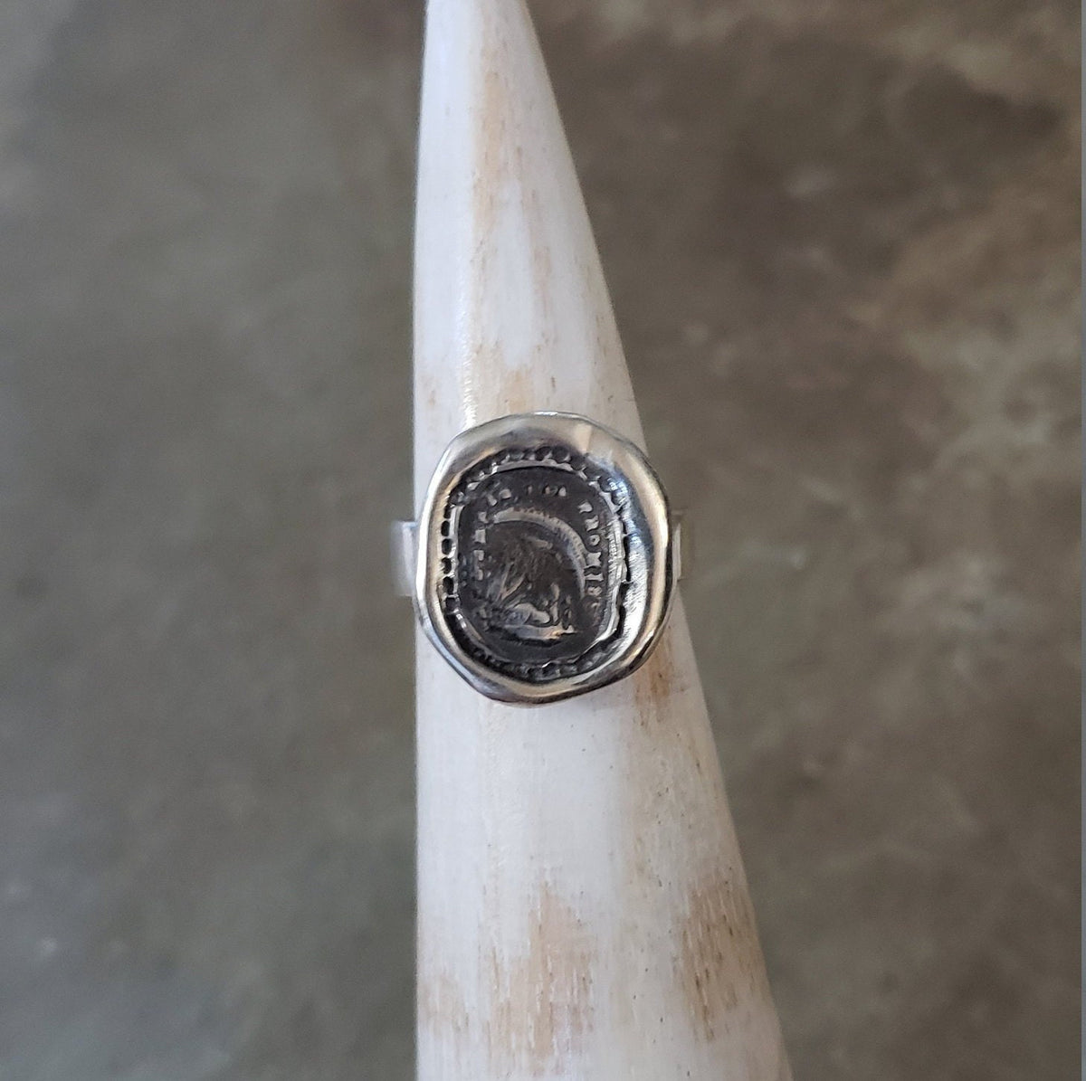 Rainbow Wax Seal Ring - Remember the promise