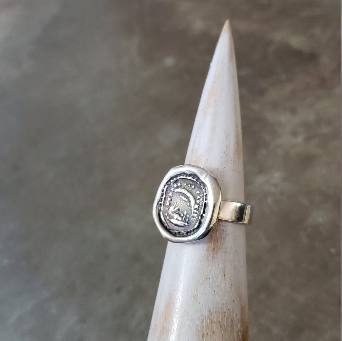 Rainbow Wax Seal Ring - Remember the promise