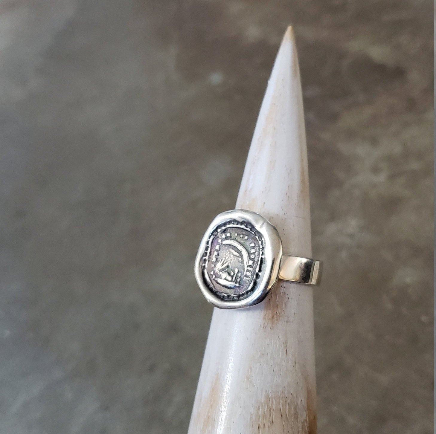 Rainbow Wax Seal Ring - Remember the promise