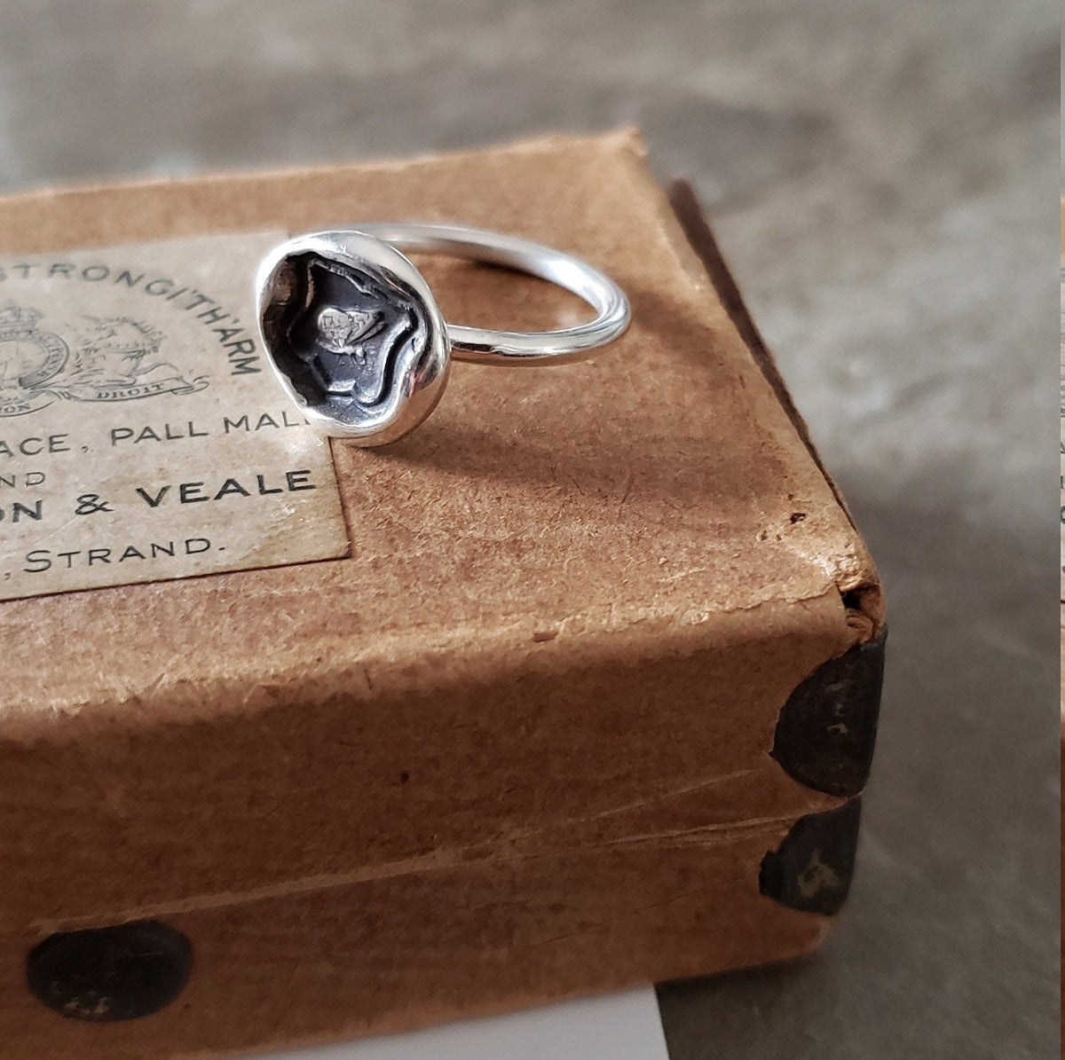 Psyche Butterfly - Skinny Whimsy Ring