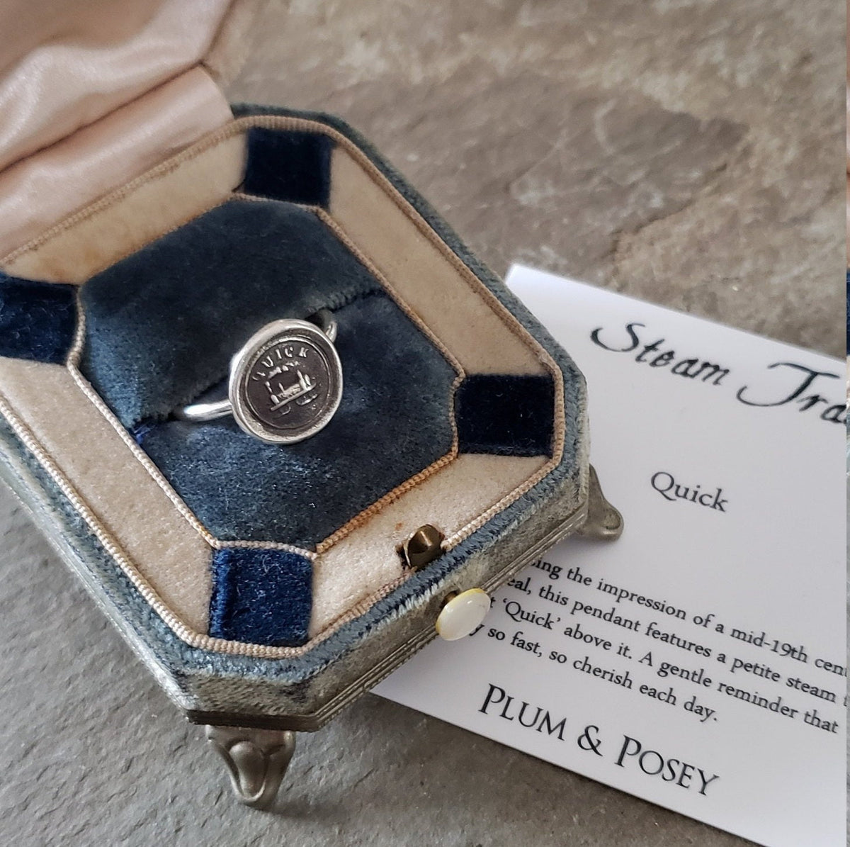 Steam Train - Skinny Whimsy Ring