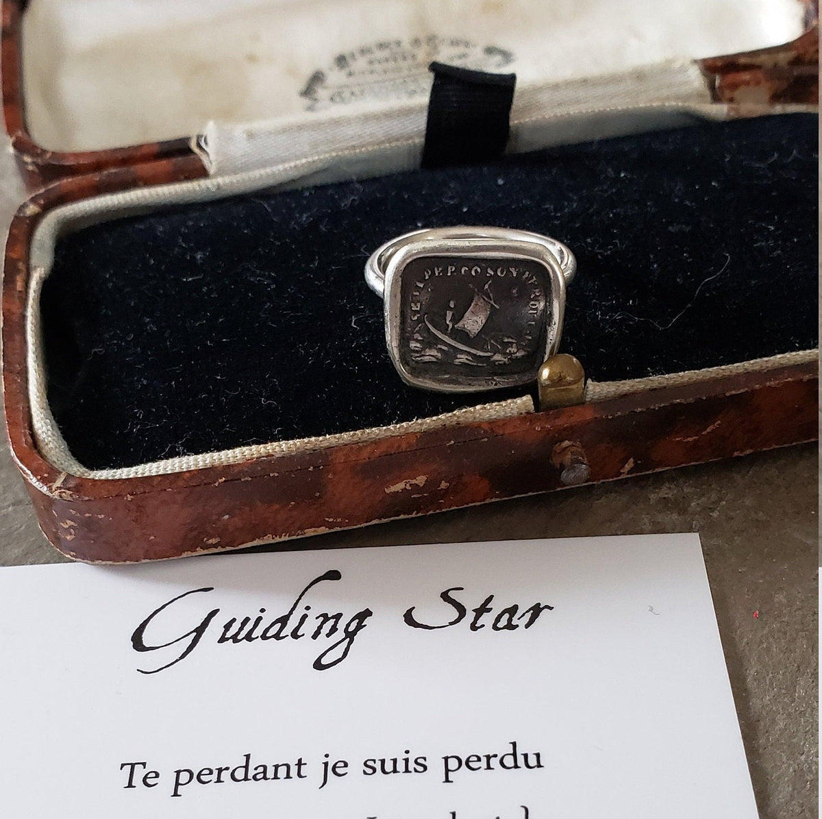 Guiding Star - If I lose you I am lost - Skinny Stacking Ring