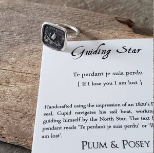 Guiding Star - If I lose you I am lost - Skinny Stacking Ring