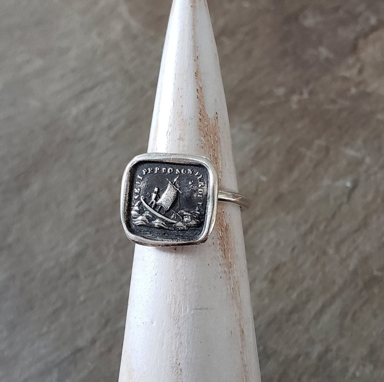 Guiding Star - If I lose you I am lost - Skinny Stacking Ring