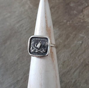 Guiding Star - If I lose you I am lost - Skinny Stacking Ring
