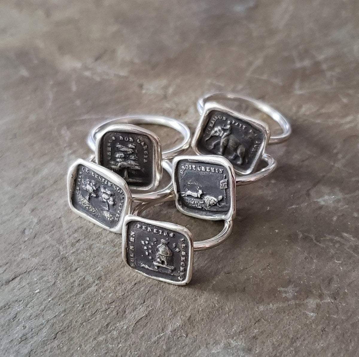 Tortoise and Hare - Skinny Stacking Ring