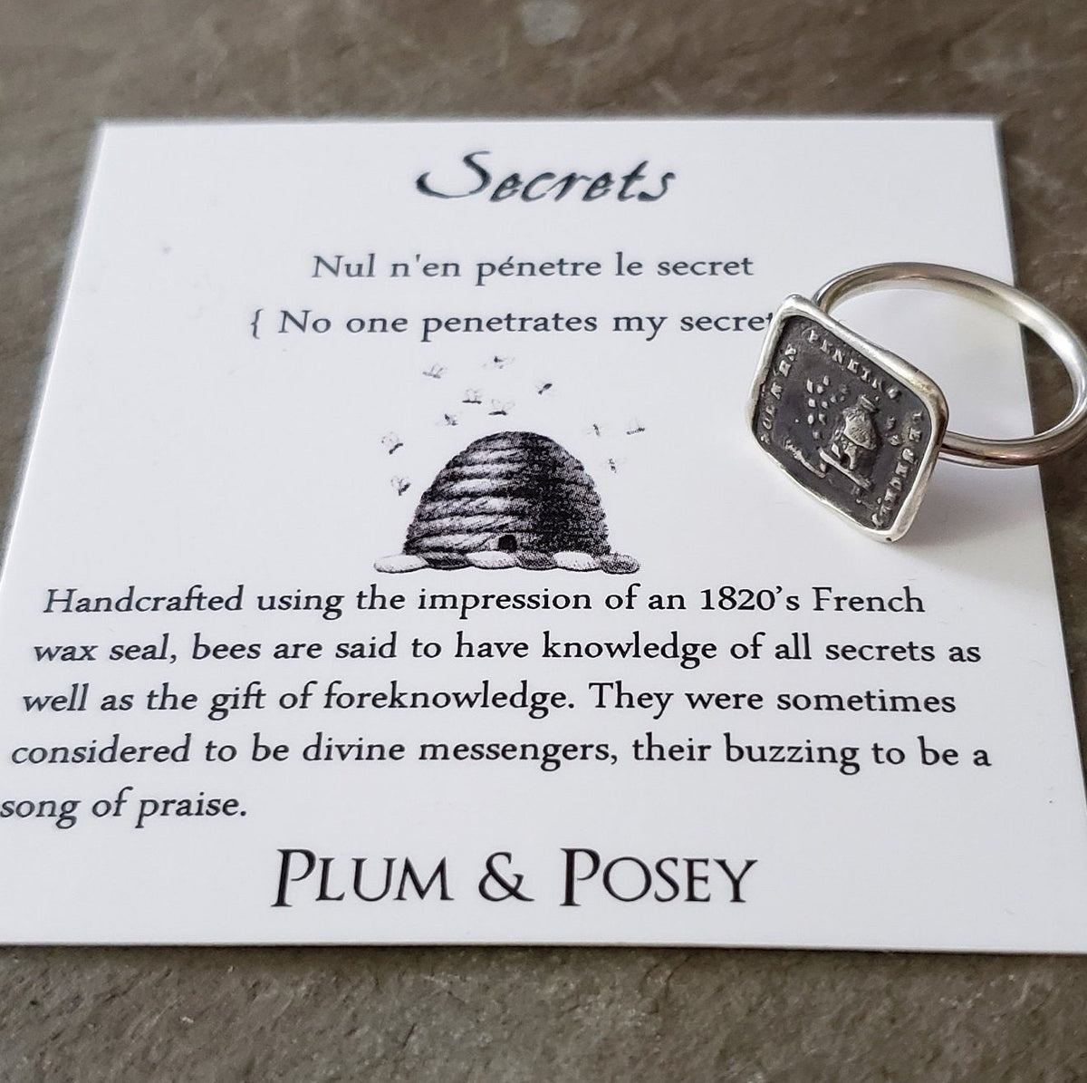 Beehive - Secrets - Skinny Stacking Ring