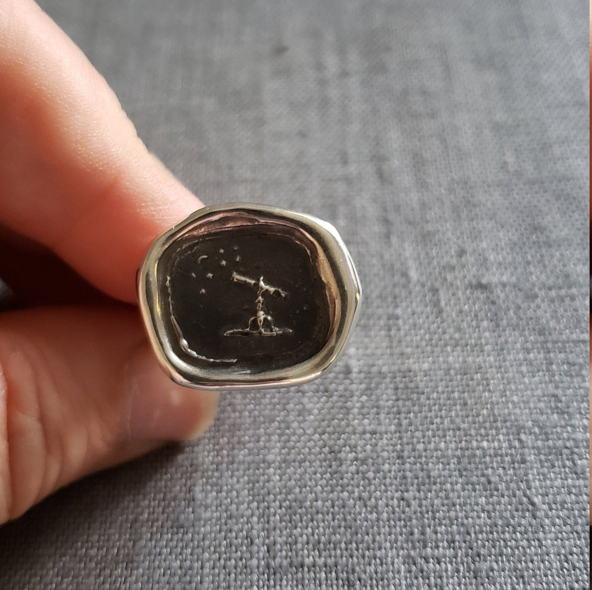 Dream Big - Look to the stars - Wax seal ring