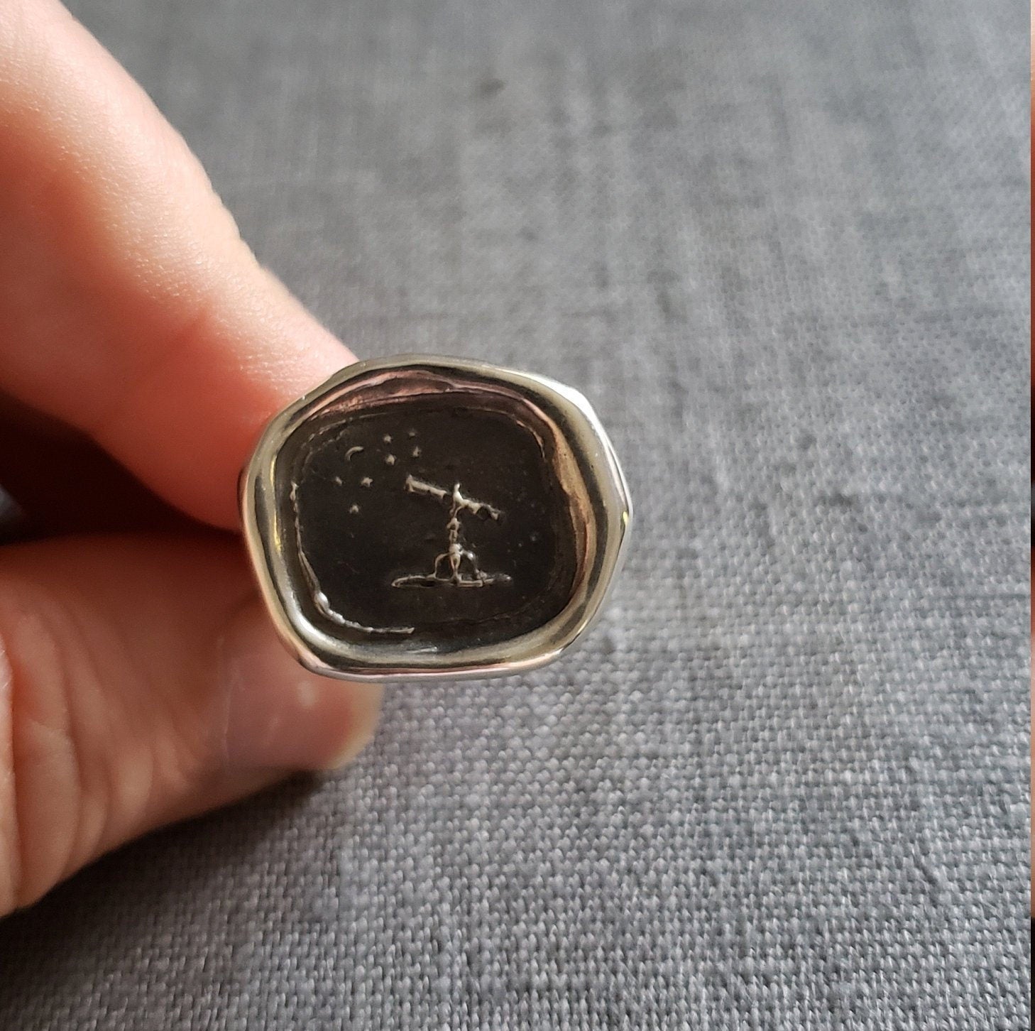 Dream Big - Look to the stars - Wax seal ring