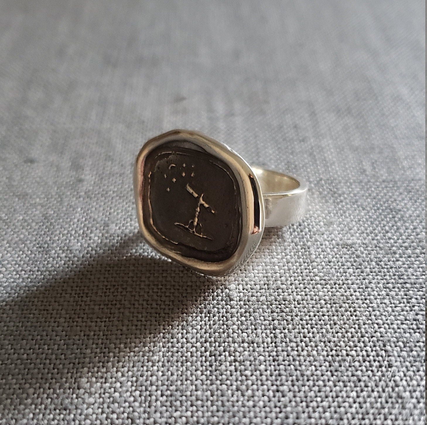 Dream Big - Look to the stars - Wax seal ring