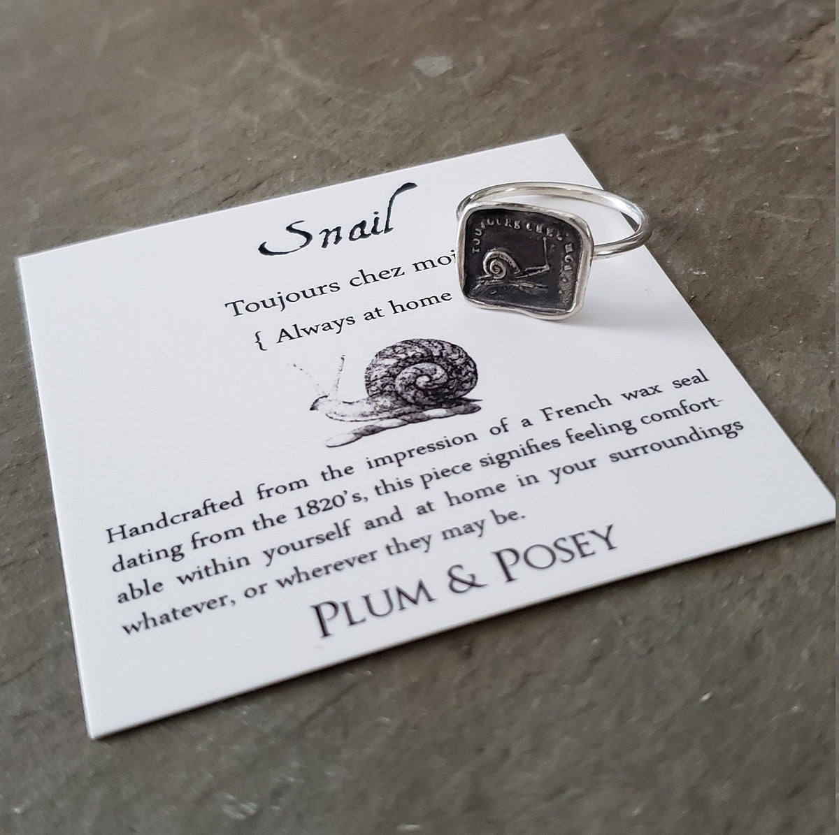 Snail - Skinny Stacking Ring