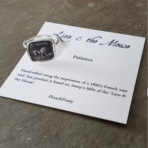 Lion and mouse - Skinny Stacking Ring
