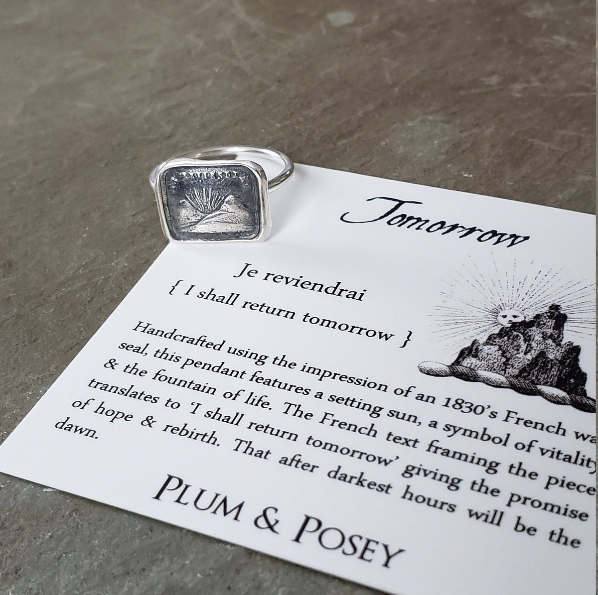 I shall return - Skinny Stacking Ring