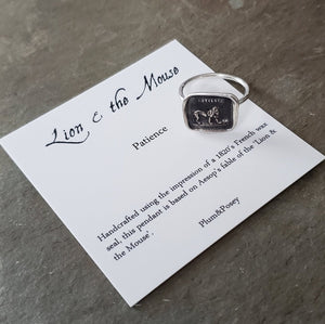 Lion and mouse - Skinny Stacking Ring