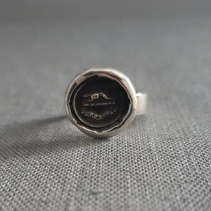 Greyhound - Perseverance -  Wax seal ring