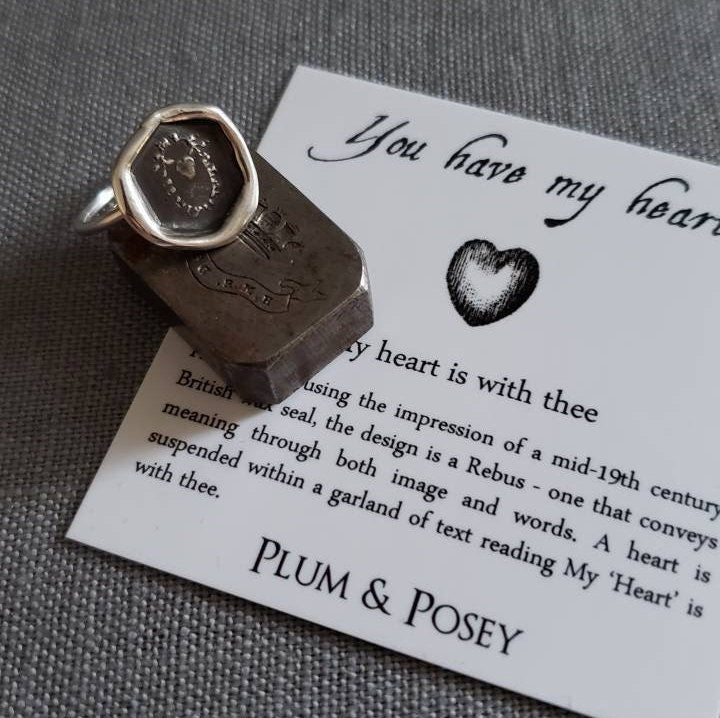 You have my Heart - Skinny Whimsy Ring