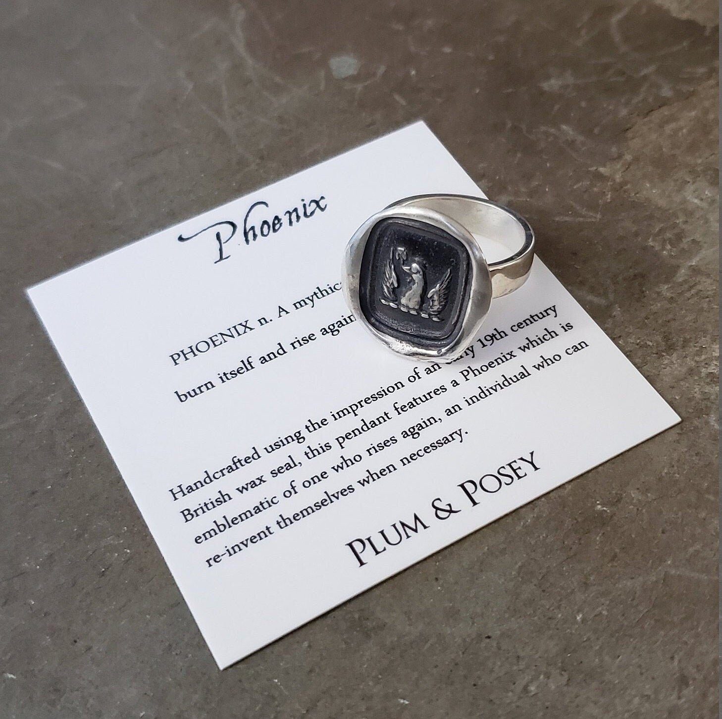 Phoenix Wax Seal Ring