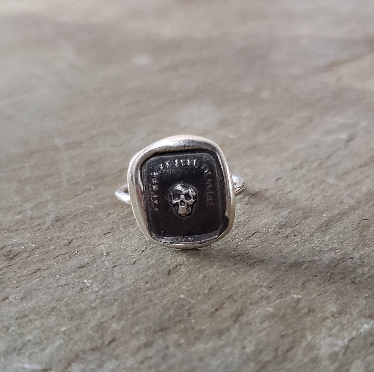 Skull - Skinny Stacking Ring