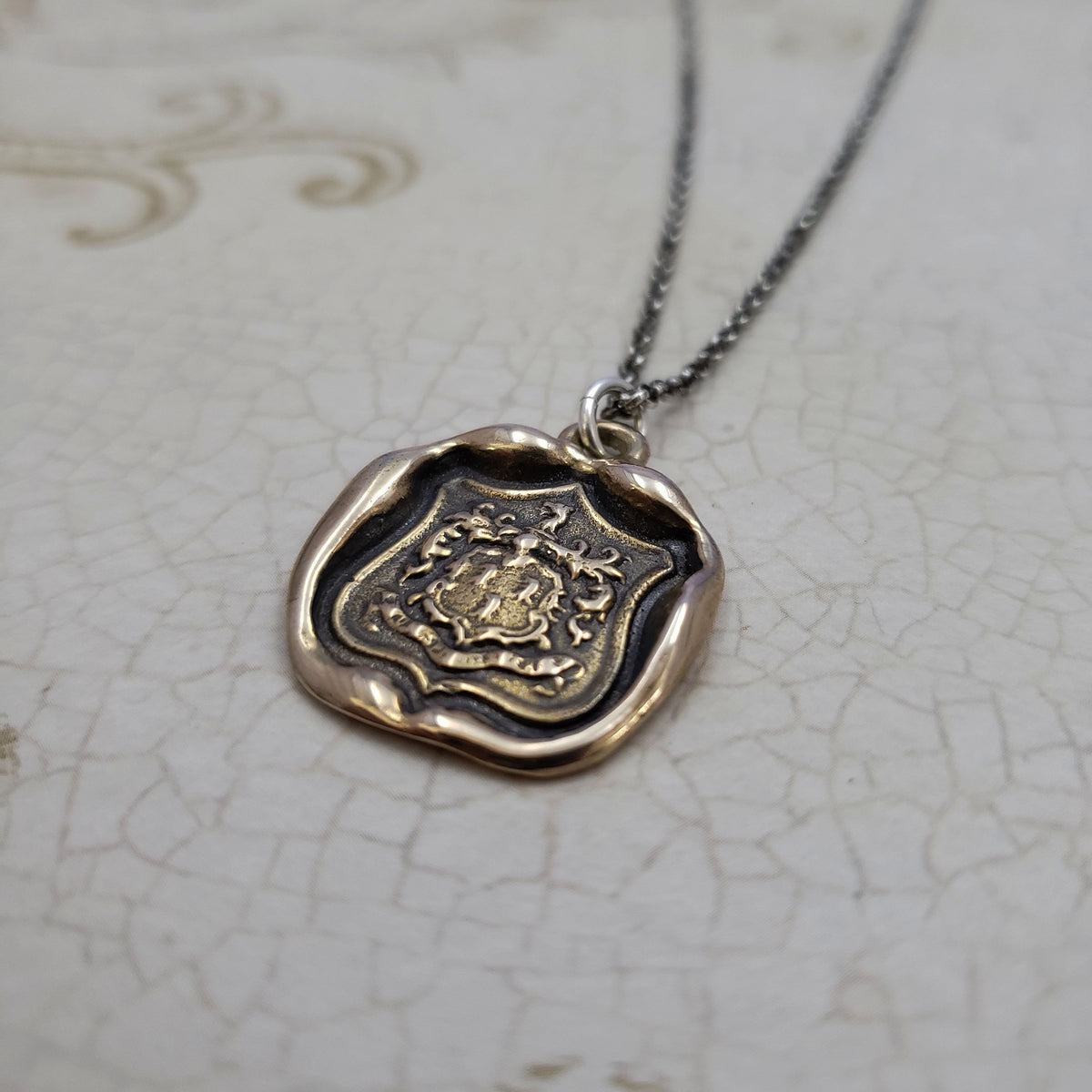 Wolf - &#39;While I Breathe I Hope&#39; in bronze