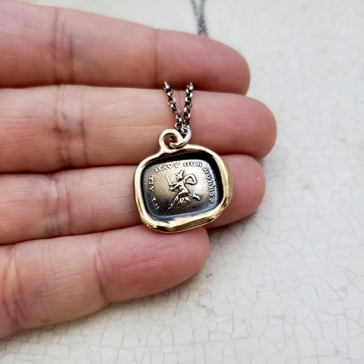 Witch - &#39;We all have our Hobbies&#39; in Bronze