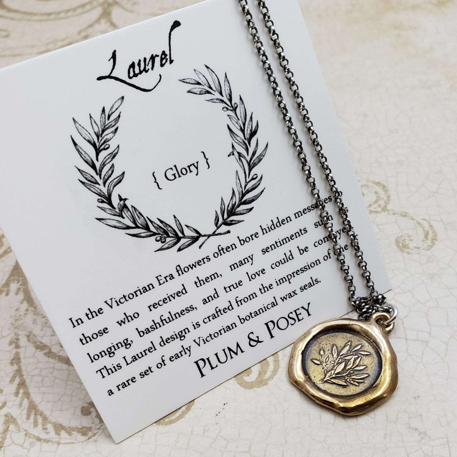 Laurel Necklace - Glory and Achievement in Bronze