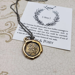 Laurel Necklace - Glory and Achievement in Bronze