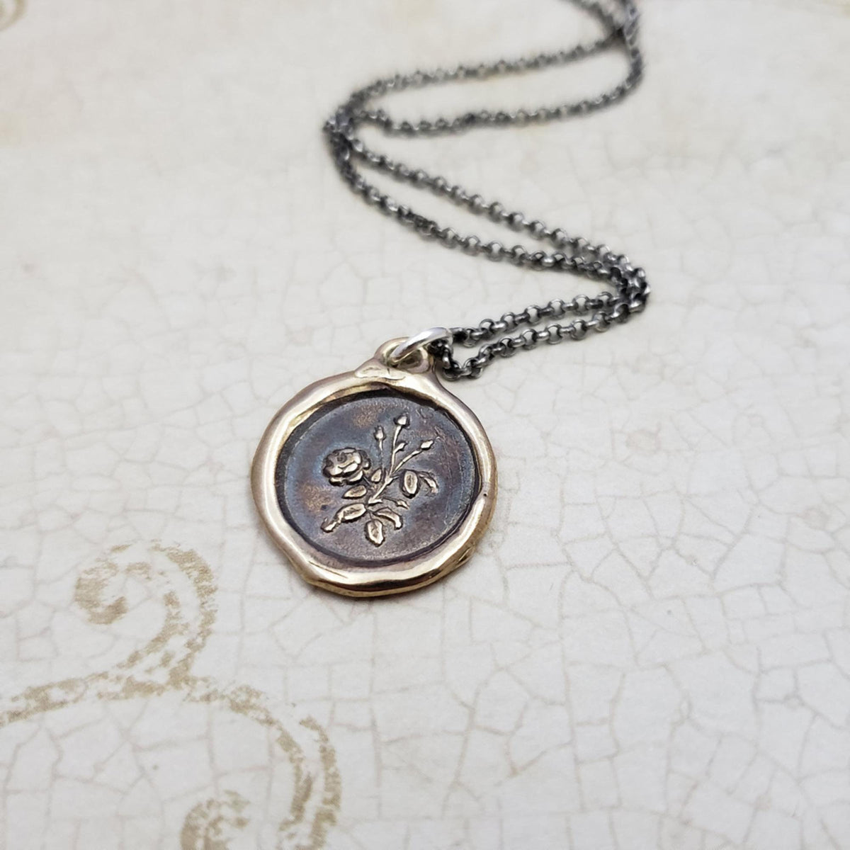 Rose - Adoration and true love in bronze