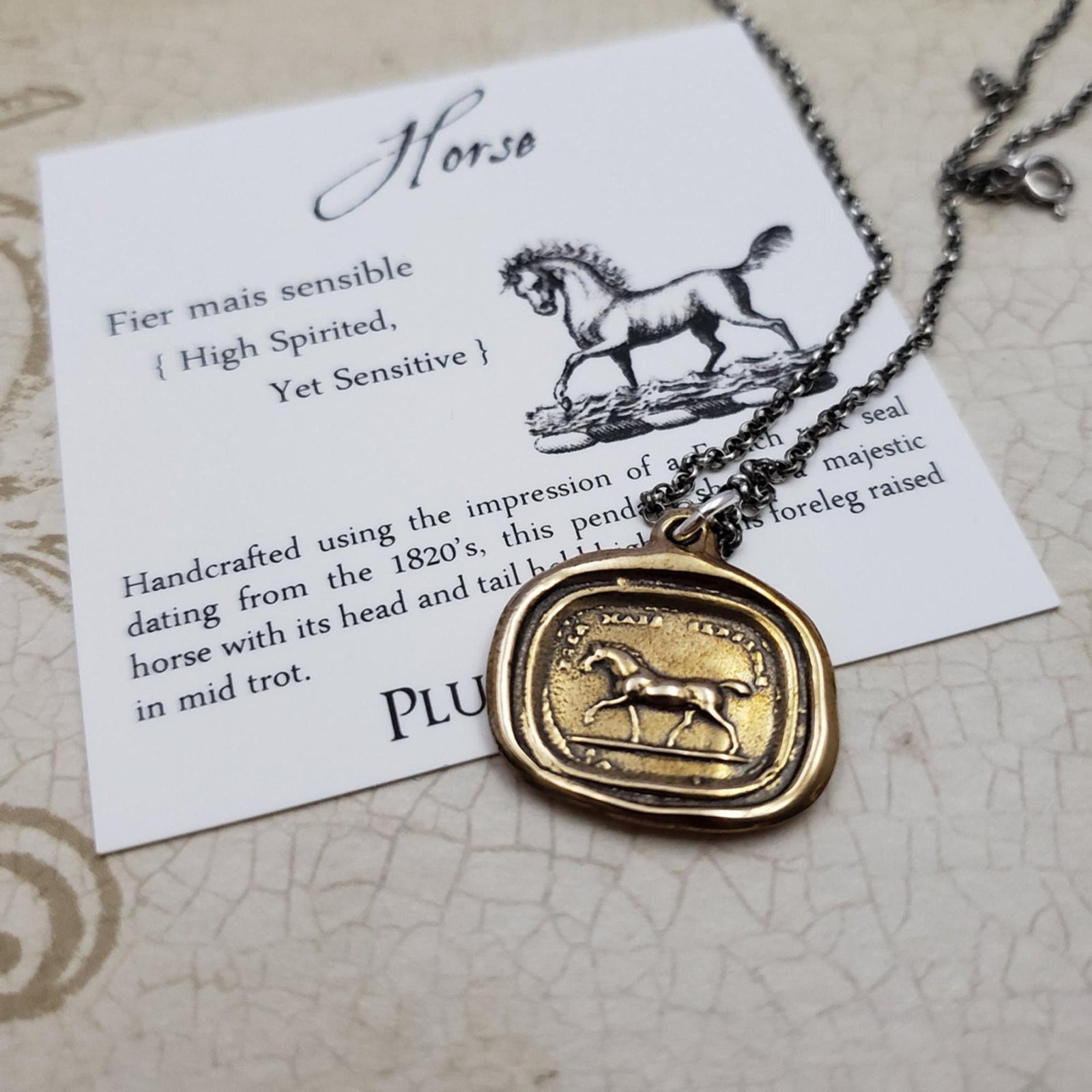 Horse - Obstacles excite me in bronze
