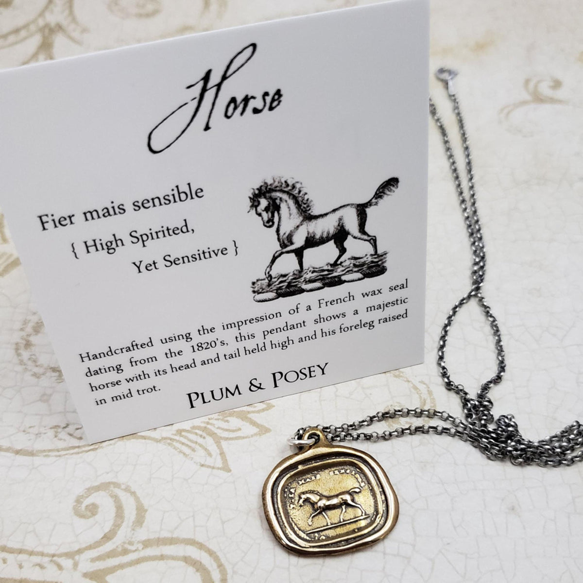 Horse - Obstacles excite me in bronze