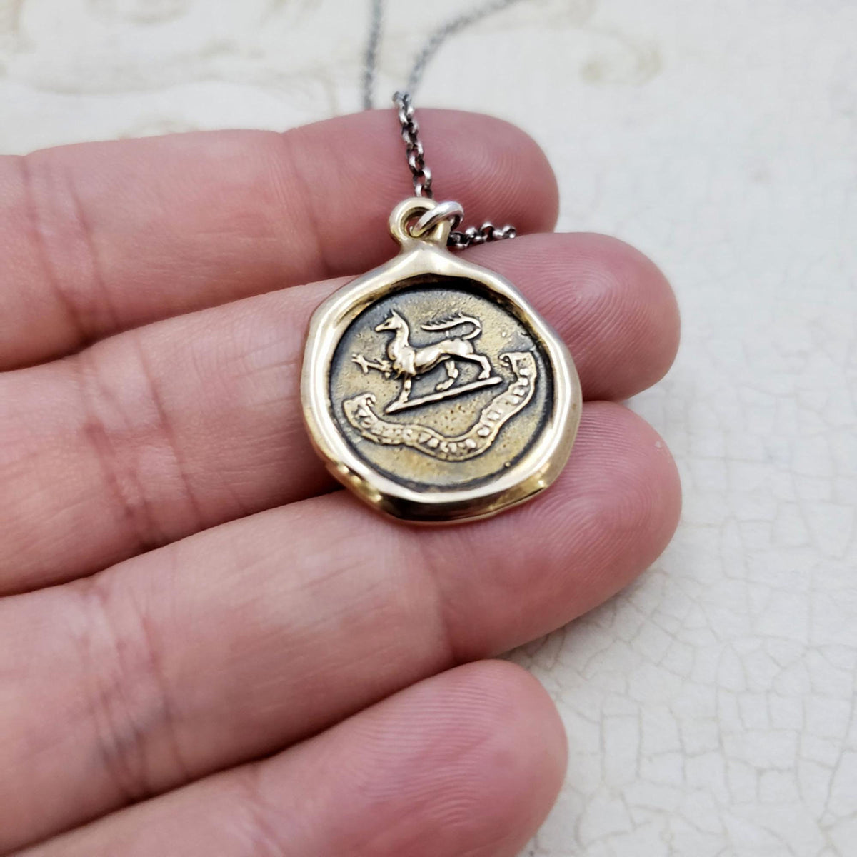 Gryphon - God is my tower of strength in Bronze