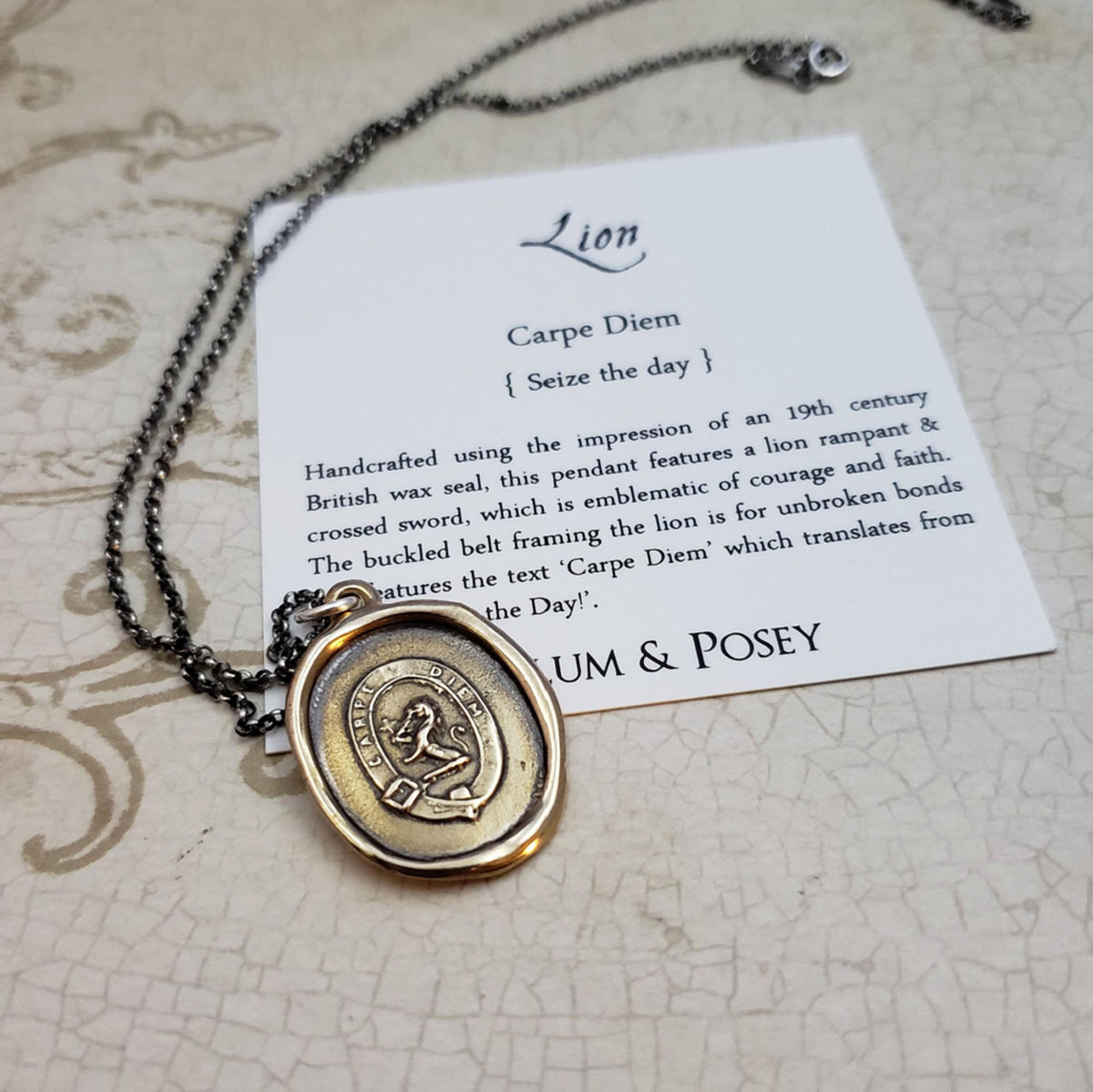 Lion - Carpe Diem in Bronze