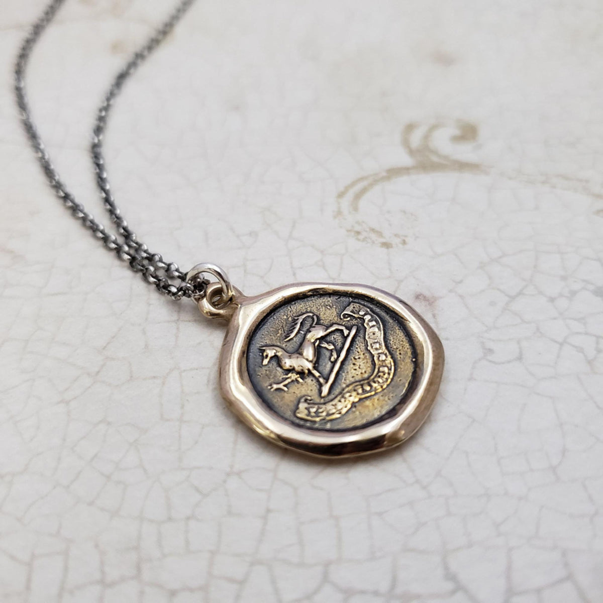 Gryphon - God is my tower of strength in Bronze