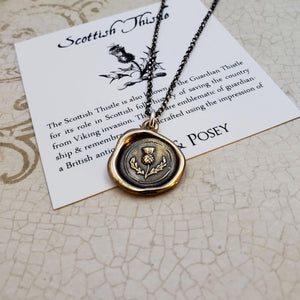 Scottish Thistle in Bronze