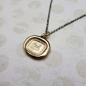 Dog - True Friend Necklace in Gold Vermeil