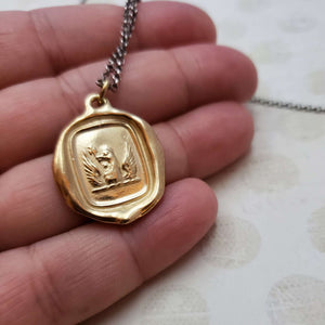 Phoenix necklace in Gold Vermeil
