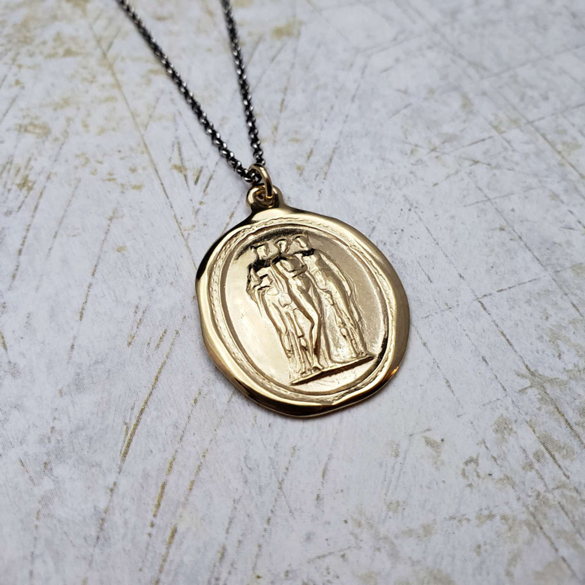 The 3 Graces - Charm, Beauty, Creativity in Gold Vermeil