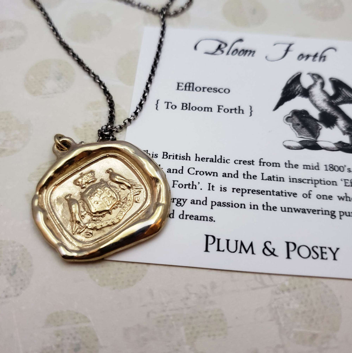 Hawks Crest - Bloom Forth in Gold Vermeil