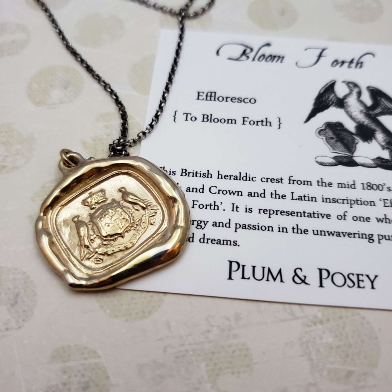 Hawks Crest - Bloom Forth in Gold Vermeil