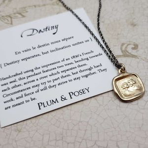 You are my Destiny Necklace in Gold Vermeil