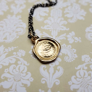 Swallow - Loyalty and Love Pendant in Gold Vermeil